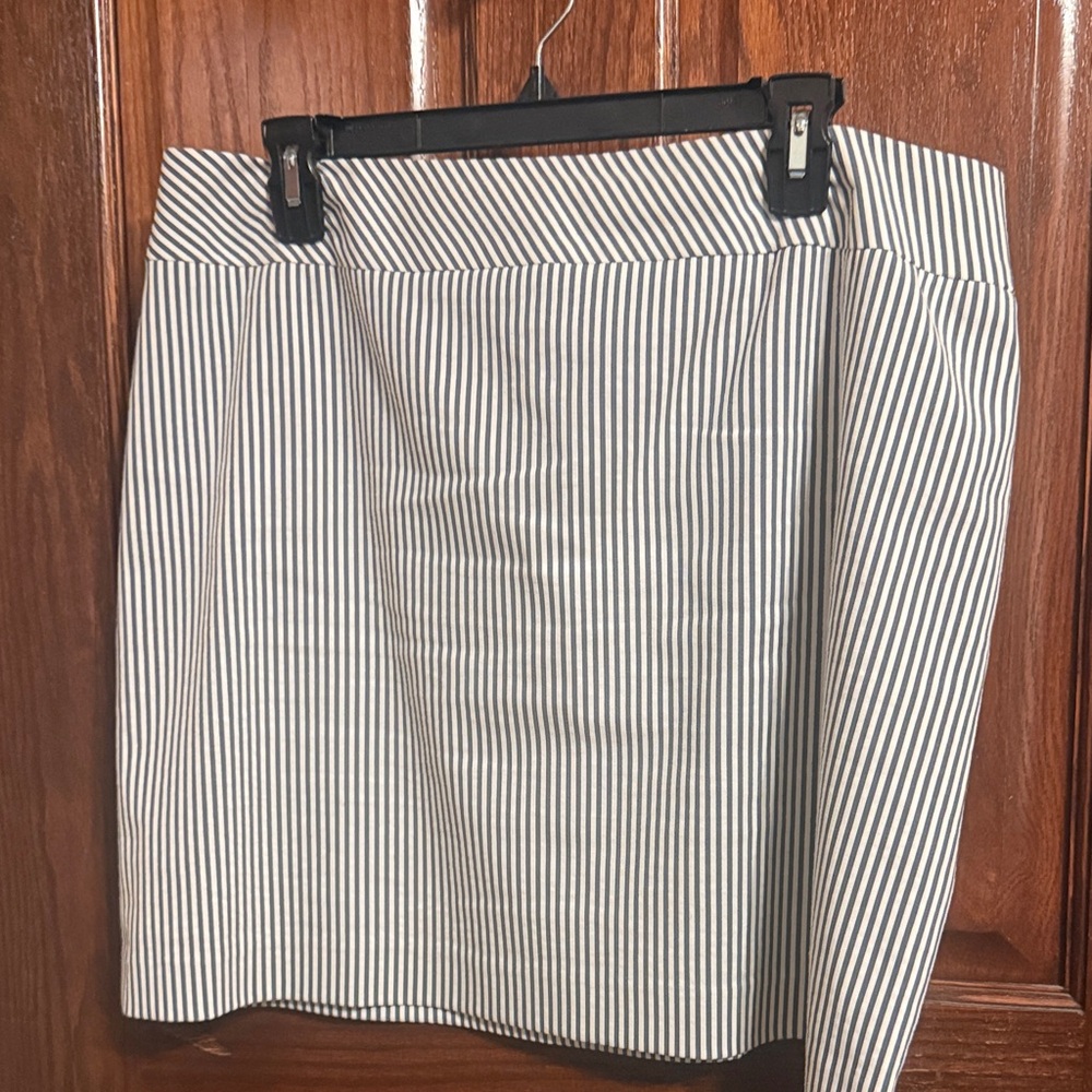 Alex Marie Striped Black and White Women's Skirt